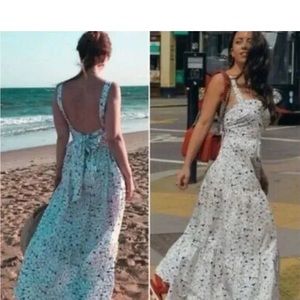Zara floral maxi dress